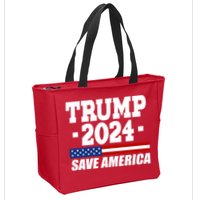 Trump 2024 Save America Zip Tote Bag
