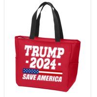 Trump 2024 Save America Zip Tote Bag