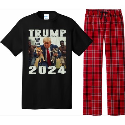 Trump 2024 Save The Cats Saying Debate Pajama Set