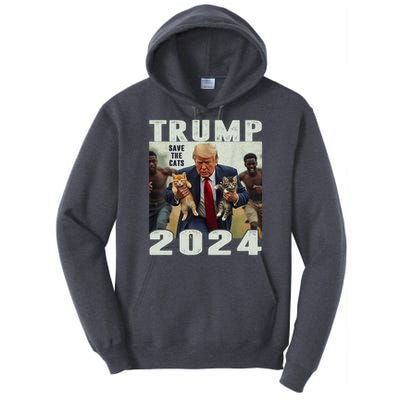 Trump 2024 Save The Cats Saying Debate Tall Hoodie