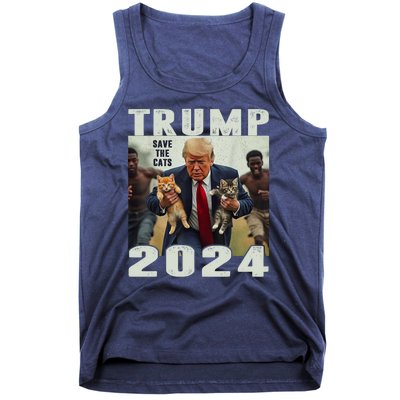 Trump 2024 Save The Cats Saying Debate Tank Top