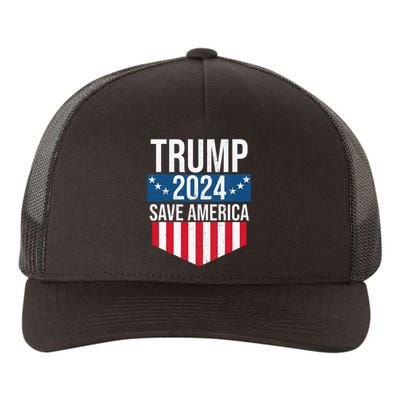 Trump 2024 Save America Donald Trump Supporters Yupoong Adult 5-Panel Trucker Hat