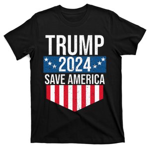 Trump 2024 Save America Donald Trump Supporters T-Shirt