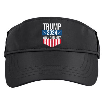 Trump 2024 Save America Donald Trump Supporters Adult Drive Performance Visor