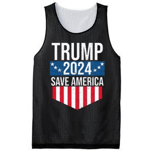 Trump 2024 Save America Donald Trump Supporters Mesh Reversible Basketball Jersey Tank