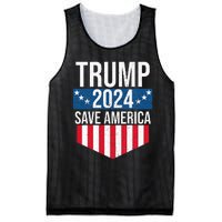 Trump 2024 Save America Donald Trump Supporters Mesh Reversible Basketball Jersey Tank