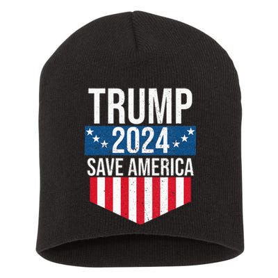 Trump 2024 Save America Donald Trump Supporters Short Acrylic Beanie