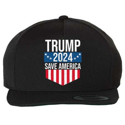 Trump 2024 Save America Donald Trump Supporters Wool Snapback Cap