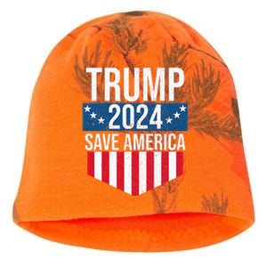 Trump 2024 Save America Donald Trump Supporters Kati - Camo Knit Beanie