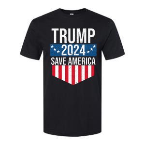 Trump 2024 Save America Donald Trump Supporters Softstyle CVC T-Shirt