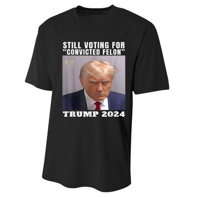 Trump 2024 Still Voting For Convicted Felon Political Performance Sprint T-Shirt