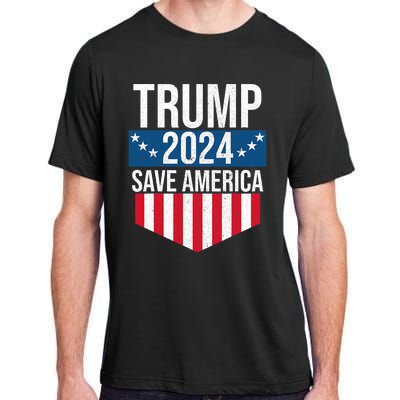 Trump 2024 Save America Donald Trump Supporters Adult ChromaSoft Performance T-Shirt