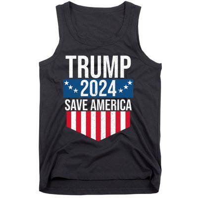 Trump 2024 Save America Donald Trump Supporters Tank Top