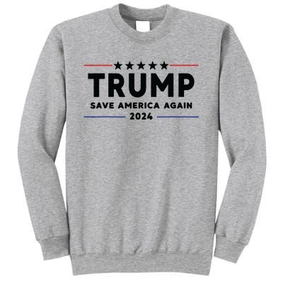 Trump 2024 Save America Again Vote Trump White Sweatshirt