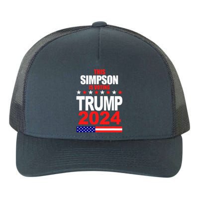 Trump 2024 Simpson Surname Family Voting Supporter Yupoong Adult 5-Panel Trucker Hat