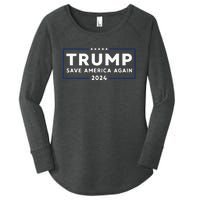 Trump 2024 Save America Save America Again Trump Women's Perfect Tri Tunic Long Sleeve Shirt