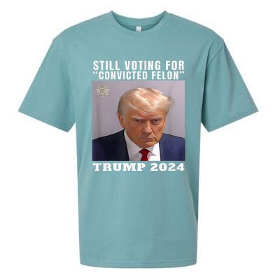 Trump 2024 Still Voting For Convicted Felon Sueded Cloud Jersey T-Shirt