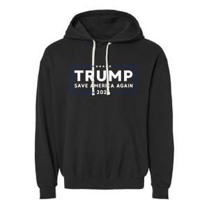 Trump 2024 Save America Save America Again Trump Garment-Dyed Fleece Hoodie