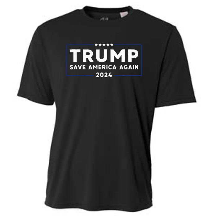 Trump 2024 Save America Save America Again Trump Cooling Performance Crew T-Shirt