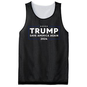 Trump 2024 Save America Save America Again Trump Mesh Reversible Basketball Jersey Tank