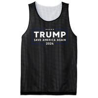 Trump 2024 Save America Save America Again Trump Mesh Reversible Basketball Jersey Tank