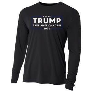 Trump 2024 Save America Save America Again Trump Cooling Performance Long Sleeve Crew