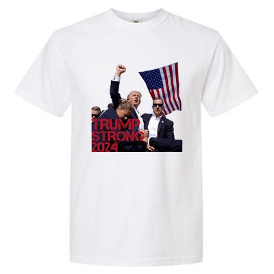 Trump 2024 Strong Fist Hand Us Vote Garment-Dyed Heavyweight T-Shirt