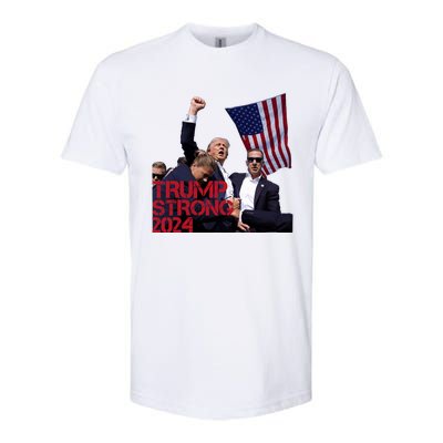 Trump 2024 Strong Fist Hand Us Vote Softstyle CVC T-Shirt