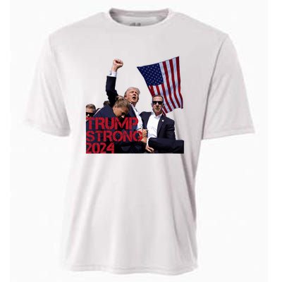 Trump 2024 Strong Fist Hand Us Vote Cooling Performance Crew T-Shirt