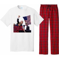 Trump 2024 Strong Fist Hand Us Vote Pajama Set