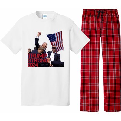 Trump 2024 Strong Fist Hand Us Vote Pajama Set