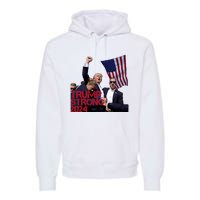 Trump 2024 Strong Fist Hand Us Vote Premium Hoodie