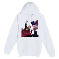 Trump 2024 Strong Fist Hand Us Vote Premium Pullover Hoodie