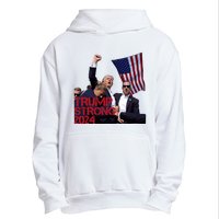 Trump 2024 Strong Fist Hand Us Vote Urban Pullover Hoodie