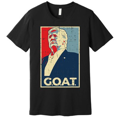 Trump 2024 S Goat Trump Poster 2024  Premium T-Shirt