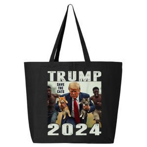 Trump 2024 Save The Cats Saying Debate 25L Jumbo Tote