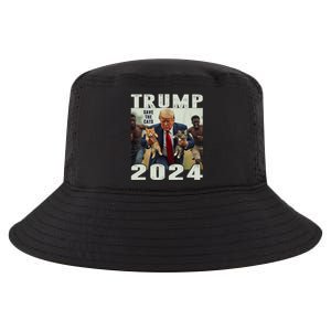 Trump 2024 Save The Cats Saying Debate Cool Comfort Performance Bucket Hat