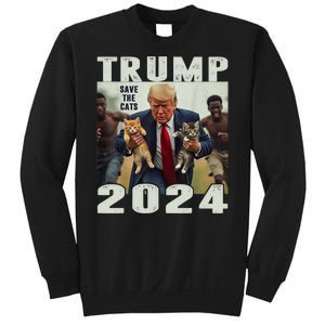 Trump 2024 Save The Cats Saying Debate Sweatshirt