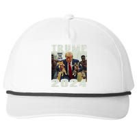 Trump 2024 Save The Cats Saying Debate Snapback Five-Panel Rope Hat