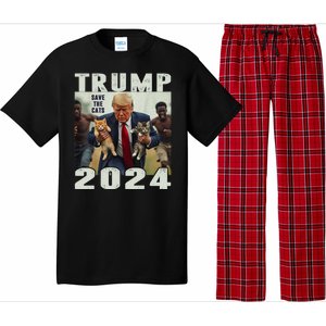 Trump 2024 Save The Cats Saying Debate Pajama Set