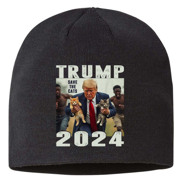 Trump 2024 Save The Cats Saying Debate Sustainable Beanie