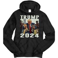 Trump 2024 Save The Cats Saying Debate Tie Dye Hoodie