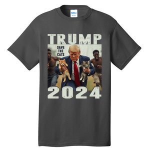 Trump 2024 Save The Cats Saying Debate Tall T-Shirt