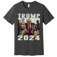 Trump 2024 Save The Cats Saying Debate Premium T-Shirt