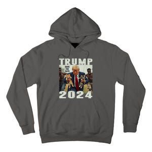 Trump 2024 Save The Cats Saying Debate Tall Hoodie