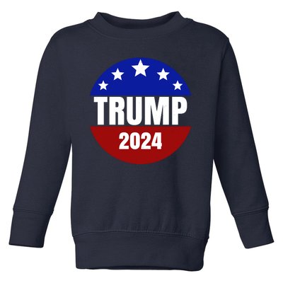 Trump 2024 Star Logo Toddler Sweatshirt