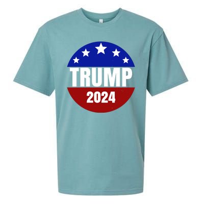 Trump 2024 Star Logo Sueded Cloud Jersey T-Shirt