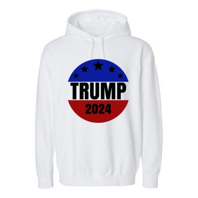 Trump 2024 Star Logo Garment-Dyed Fleece Hoodie