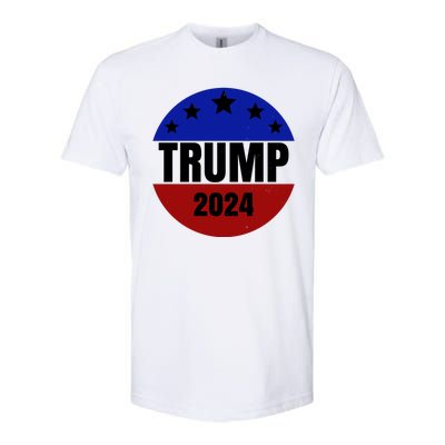 Trump 2024 Star Logo Softstyle CVC T-Shirt