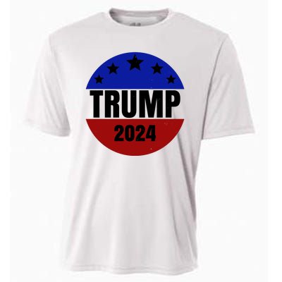 Trump 2024 Star Logo Cooling Performance Crew T-Shirt